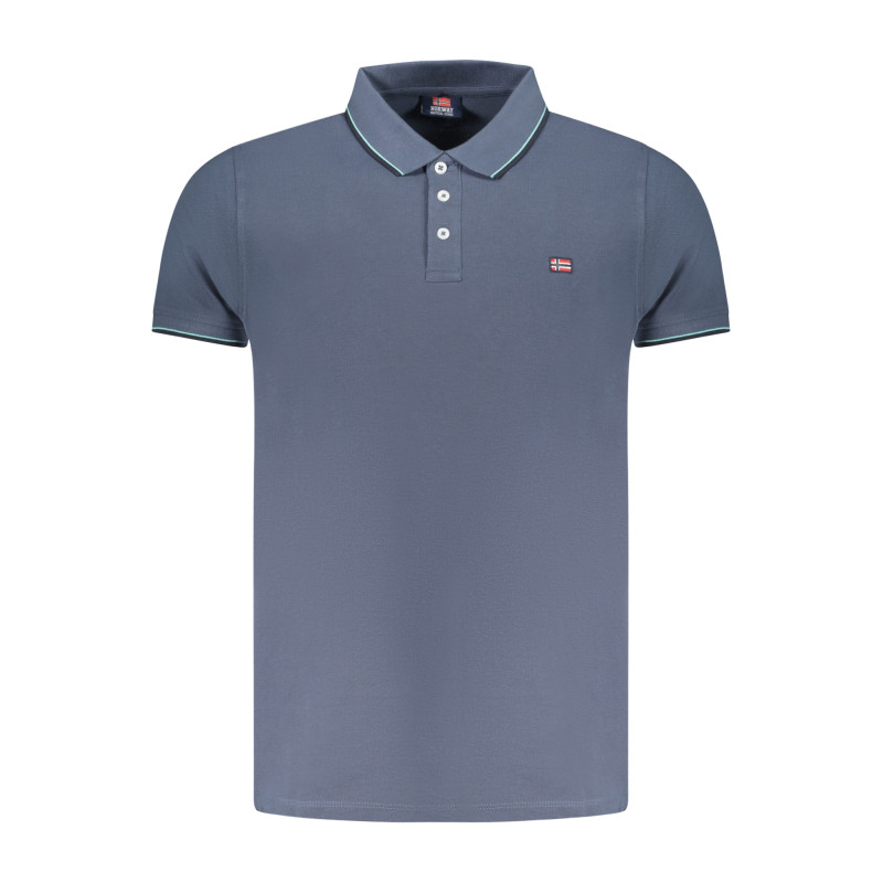 NORWAY 1963 POLO MANICHE CORTE UOMO BLU
