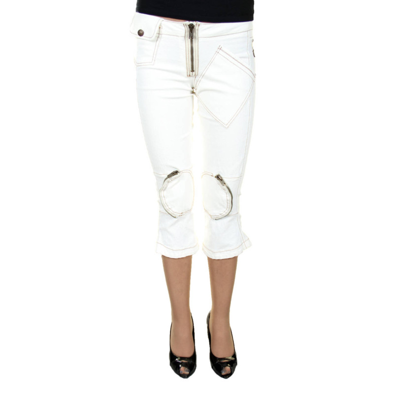 KING&39S JEANS DAMEN FISCHERHOSE WEIß