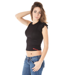 ZUELEMENTS DAMEN KURZARM T-SHIRT SCHWARZ
