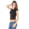 ZUELEMENTS DAMEN KURZARM T-SHIRT SCHWARZ