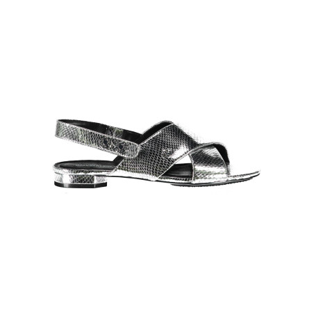CALVIN KLEIN SILBER FRAUEN SANDALENSCHUHE
