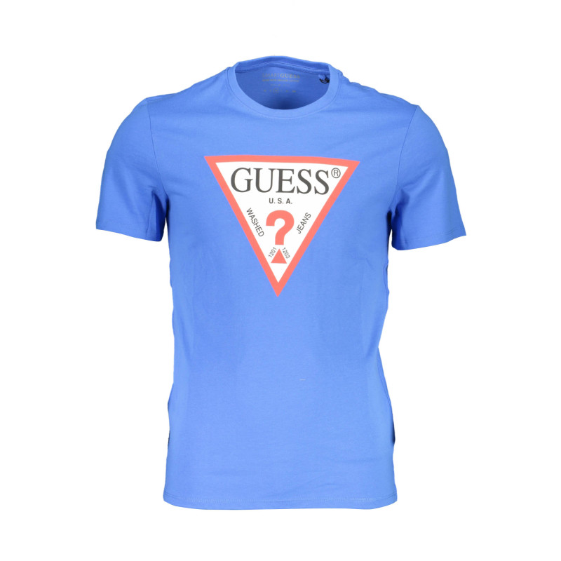 GUESS JEANS HERREN KURZARM T-SHIRT BLAU