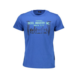 DIESEL MEN&39S SHORT SLEEVE T-SHIRT BLUE