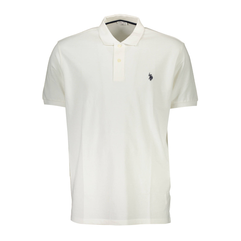 US POLO KURZARM POLOSHIRT HERREN WEISS