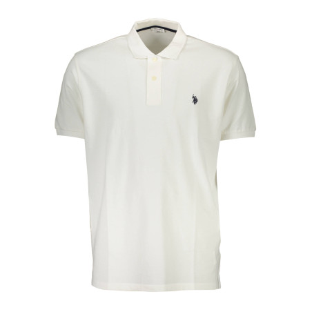 US POLO KURZARM POLOSHIRT HERREN WEISS