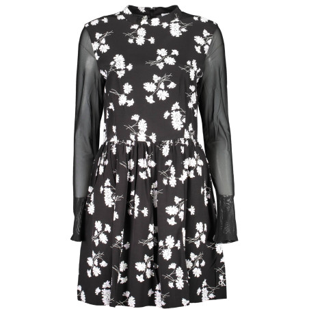 CALVIN KLEIN SCHWARZES FRAUENKURZES KLEID