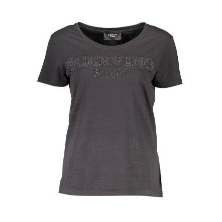 SCERVINO STREET DAMEN KURZARM T-SHIRT SCHWARZ