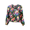 DESIGUAL DAMEN-LANGARM-T-SHIRT SCHWARZ