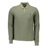 US POLO SHIRT LANGARM HERREN GRÜN