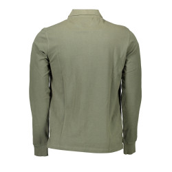 US POLO SHIRT LANGARM HERREN GRÜN