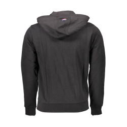 US POLO SWEATSHIRT MIT REISSVERSCHLUSS MANN SCHWARZ