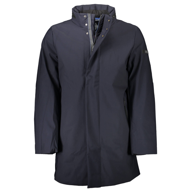 US-BLAUES TRENCH-POLOSHIRT FÜR HERREN