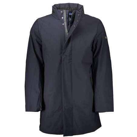 US-BLAUES TRENCH-POLOSHIRT FÜR HERREN
