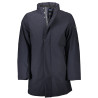 US-BLAUES TRENCH-POLOSHIRT FÜR HERREN