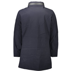 US-BLAUES TRENCH-POLOSHIRT FÜR HERREN