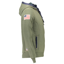 US POLO GREEN MAN SWEATSHIRT MIT REISSVERSCHLUSS