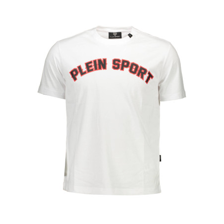 PLEIN SPORT WEISSES KURZARM-T-SHIRT FÜR HERREN
