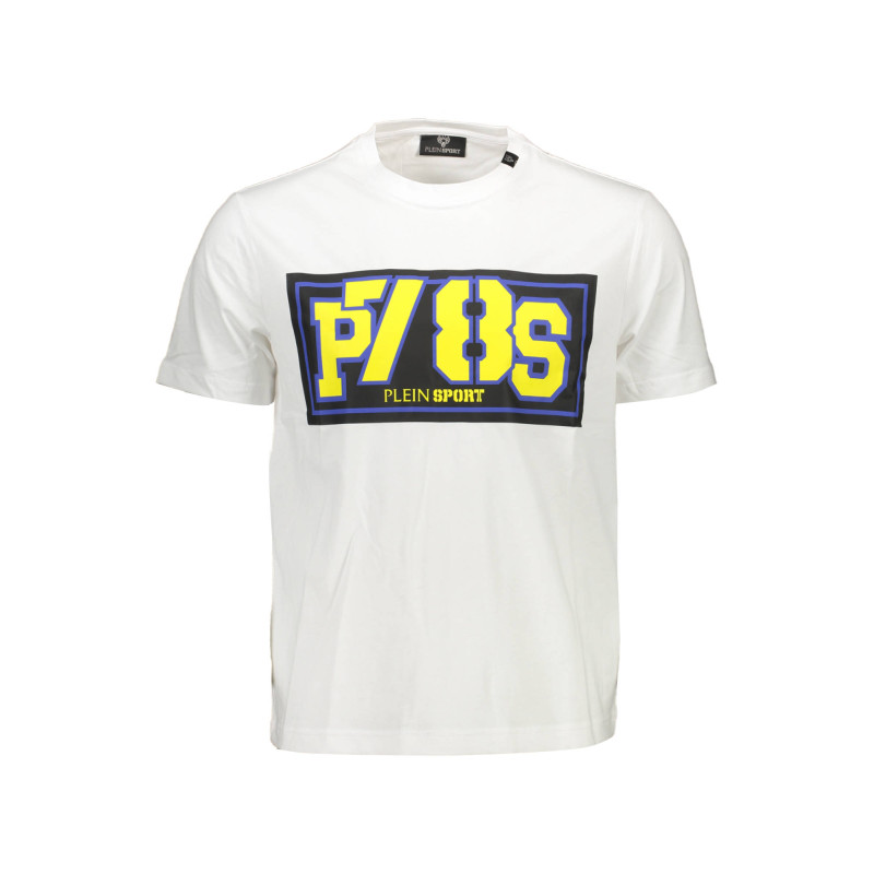 PLEIN SPORT WEISSES KURZARM-T-SHIRT FÜR HERREN