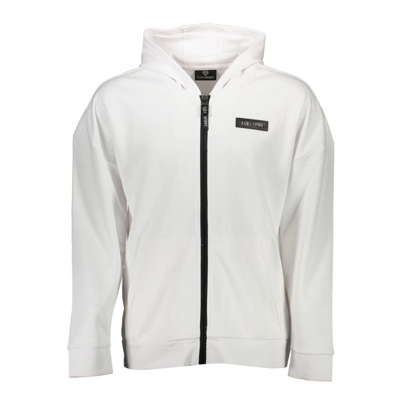 PLEIN SPORT SWEATSHIRT MIT REISSVERSCHLUSS HERREN WEISS