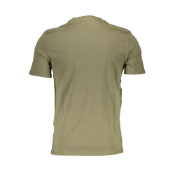 GUESS JEANS GRÜNES KURZARM-T-SHIRT FÜR MANN