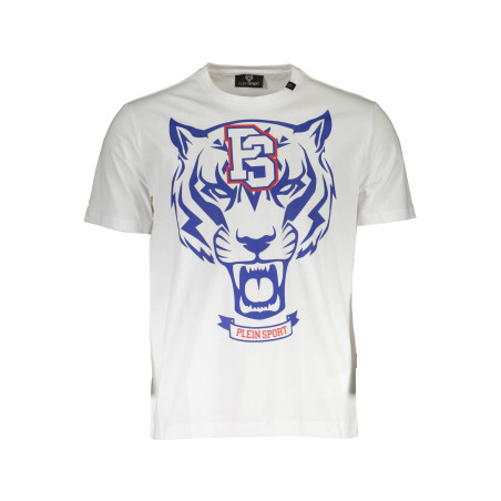 PLEIN SPORT WEISSES KURZARM-T-SHIRT FÜR HERREN