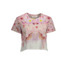 KURZARM-T-SHIRT FÜR DAMEN DESIGUAL ROSA