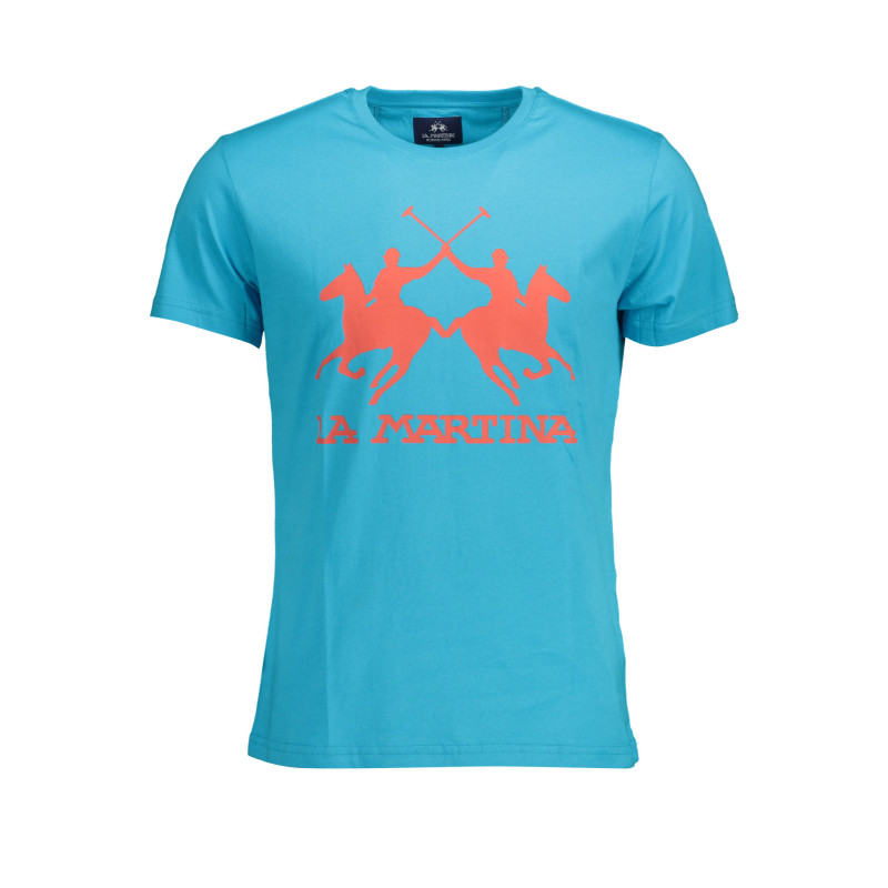 LA MARTINA BLAUES KURZARM-T-SHIRT FÜR HERREN