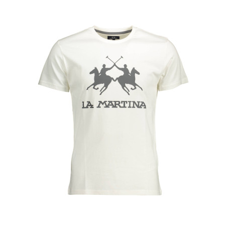 LA MARTINA WEISSES KURZARM-T-SHIRT FÜR HERREN
