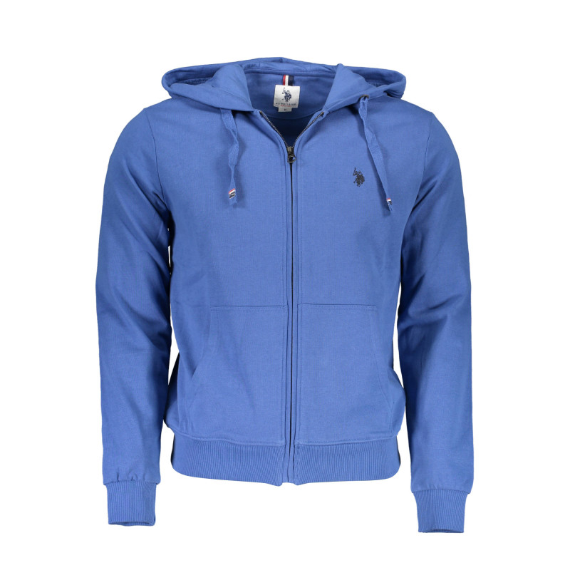 US POLO HERREN SWEATSHIRT BLAU MIT REISSVERSCHLUSS