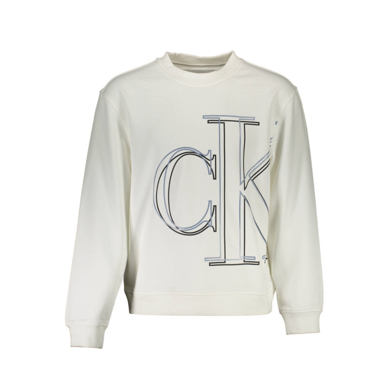 CALVIN KLEIN SWEATSHIRT OHNE REISSVERSCHLUSS HERREN WEISS
