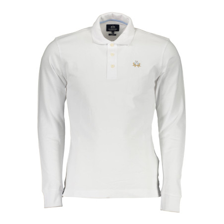 LA MARTINA POLOSHIRT LANGARM HERREN WEISS