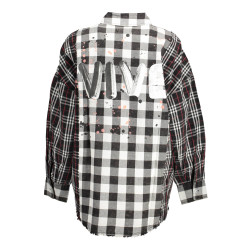 DESIGUAL LANGARM-HEMD DAMEN SCHWARZ
