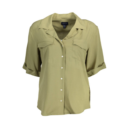 GANT KURZÄRMLIGES GRÜNES SHIRT FÜR DAMEN
