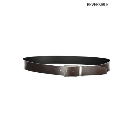 CALVIN KLEIN BRAUNER LEDERGÜRTEL FÜR HERREN
