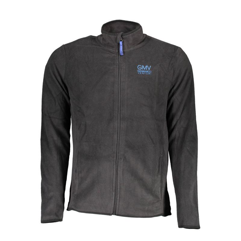 GIAN MARCO VENTURI HERREN SWEATSHIRT SCHWARZ MIT REISSVERSCHLUSS