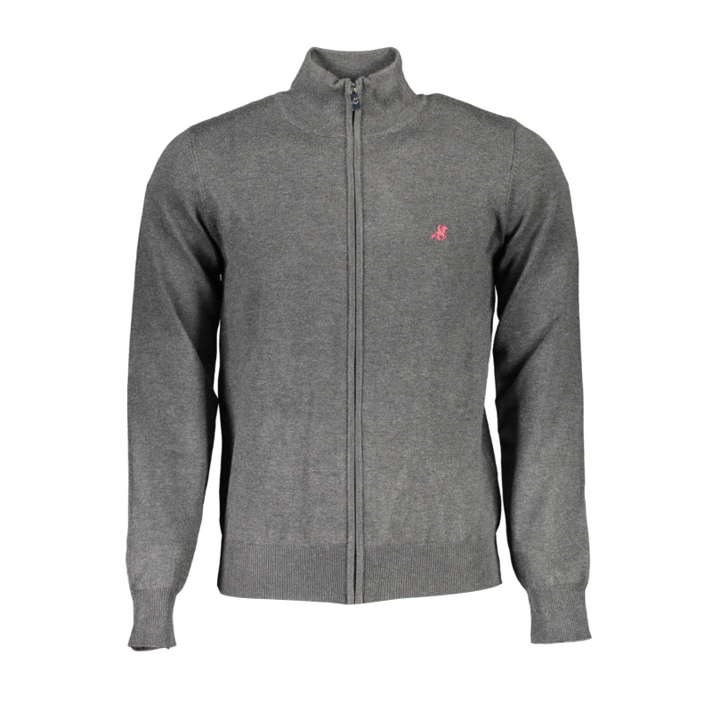 US GRAND POLO GRAUER CARDIGAN FÜR HERREN