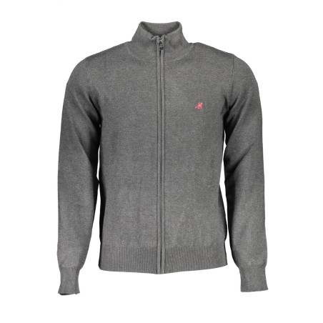 US GRAND POLO GRAUER CARDIGAN FÜR HERREN