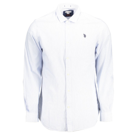 U.S. POLO CAMICIA MANICHE LUNGHE UOMO AZZURRO