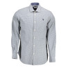 U.S. POLO CAMICIA MANICHE LUNGHE UOMO AZZURRO