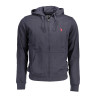 US POLO SWEATSHIRT MIT REISSVERSCHLUSS BLAU HERREN
