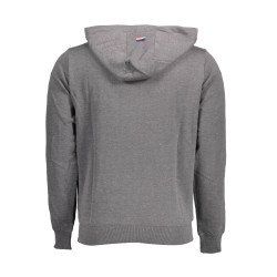 US POLO SWEATSHIRT MIT REISSVERSCHLUSS GRAU MAN