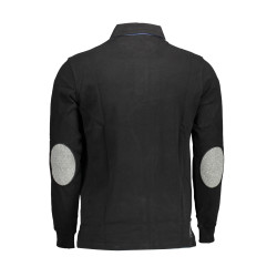 US POLO MAN SCHWARZES LANGARM-POLOSHIRT