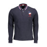US POLO BLAUES LANGARM-POLOSHIRT FÜR HERREN