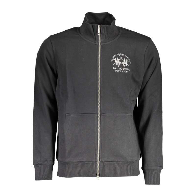 SCHWARZES SWEATSHIRT MIT REISSVERSCHLUSS FÜR HERREN LA MARTINA