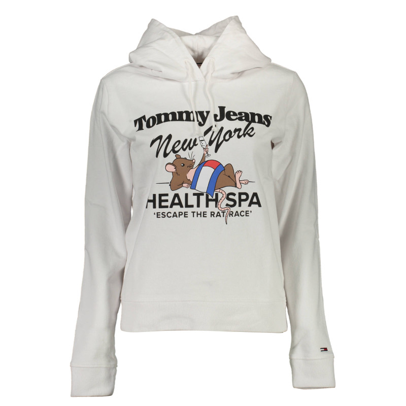 TOMMY HILFIGER DAMEN SWEATSHIRT WEISS OHNE REISSVERSCHLUSS