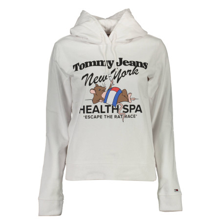 TOMMY HILFIGER DAMEN SWEATSHIRT WEISS OHNE REISSVERSCHLUSS