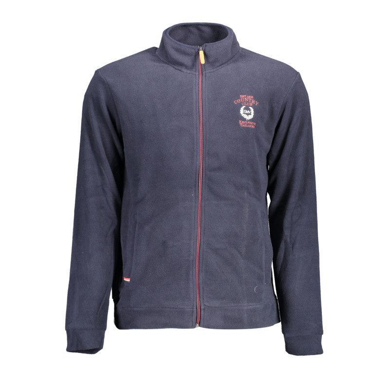 GIAN MARCO VENTURI HERREN SWEATSHIRT MIT REISSVERSCHLUSS BLAU