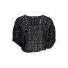 KURZARM-T-SHIRT FÜR FRAUEN DESIGUAL SCHWARZ