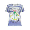 KURZARM-T-SHIRT FÜR DAMEN BLAU DESIGUAL