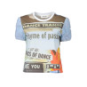 DESIGUAL HELLBLAUES DAMEN-KURZARM-T-SHIRT